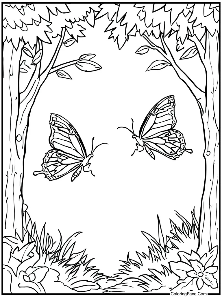 Two insects dancing air