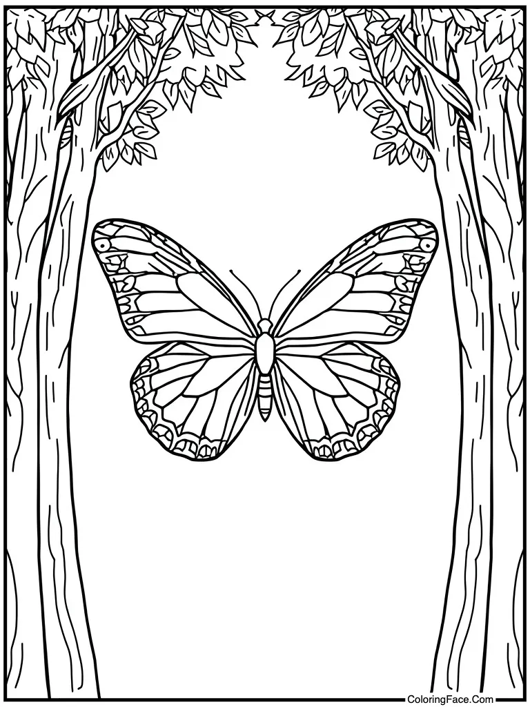 Heart shape wing pattern