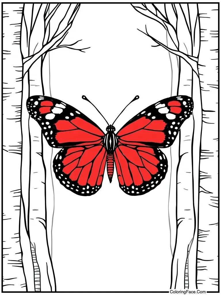 Red admiral black bands