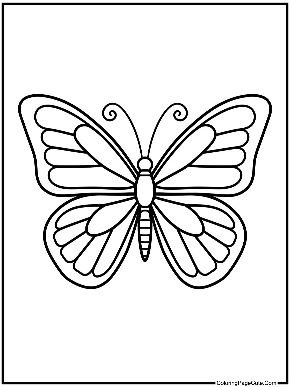 with symmetrical wings