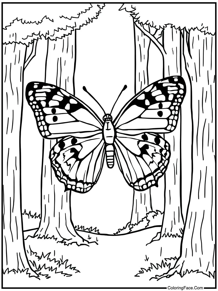 Buckeye with eye spots