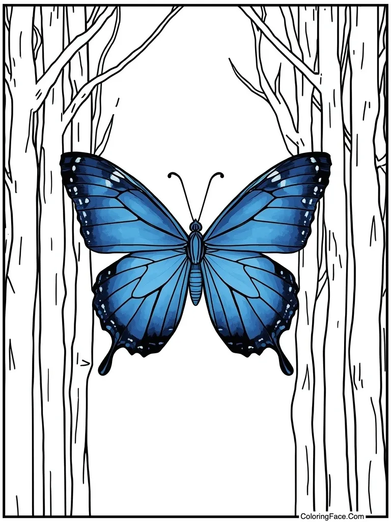 Blue metalmark shiny spots