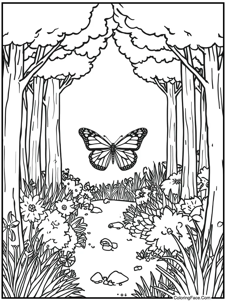 Summer garden sunny day