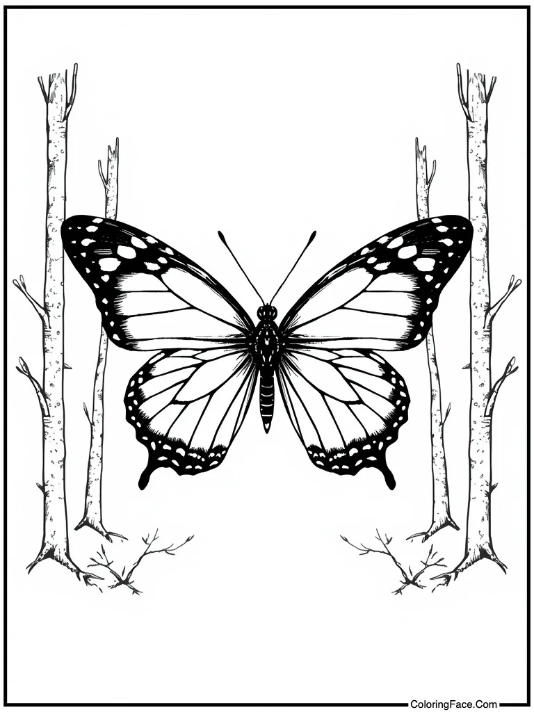 Symmetrical wing ink blot