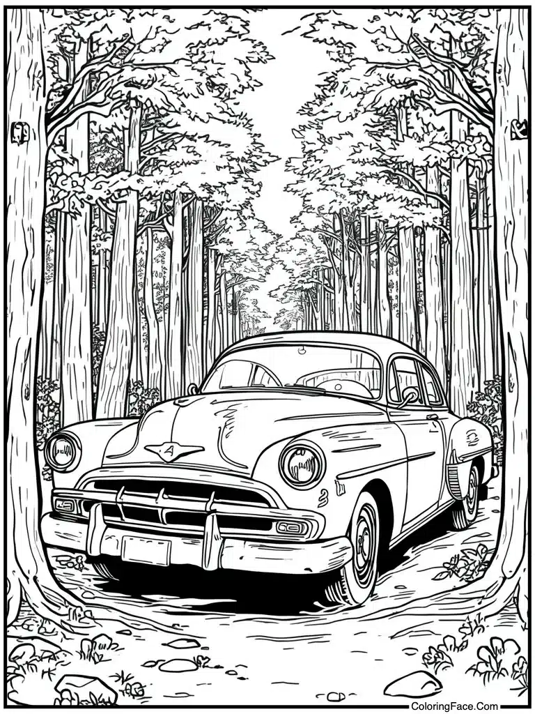 Old rusty vintage auto