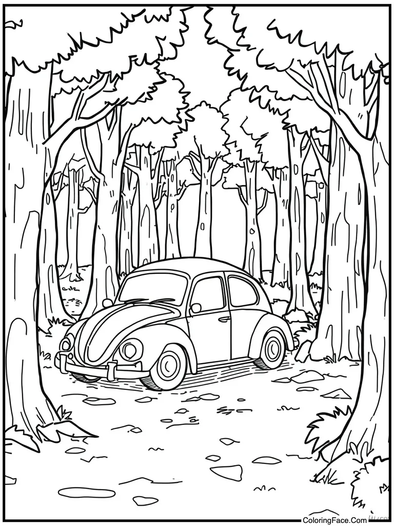 Beetle bug cute shape