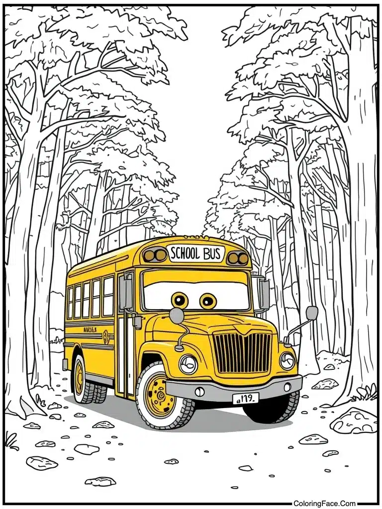 School bus yellow ride