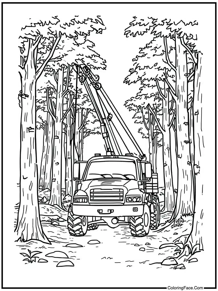 Crane truck lifting beam