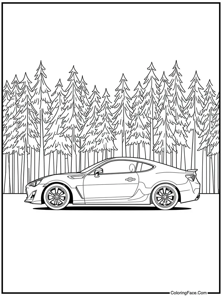 Side profile view outline