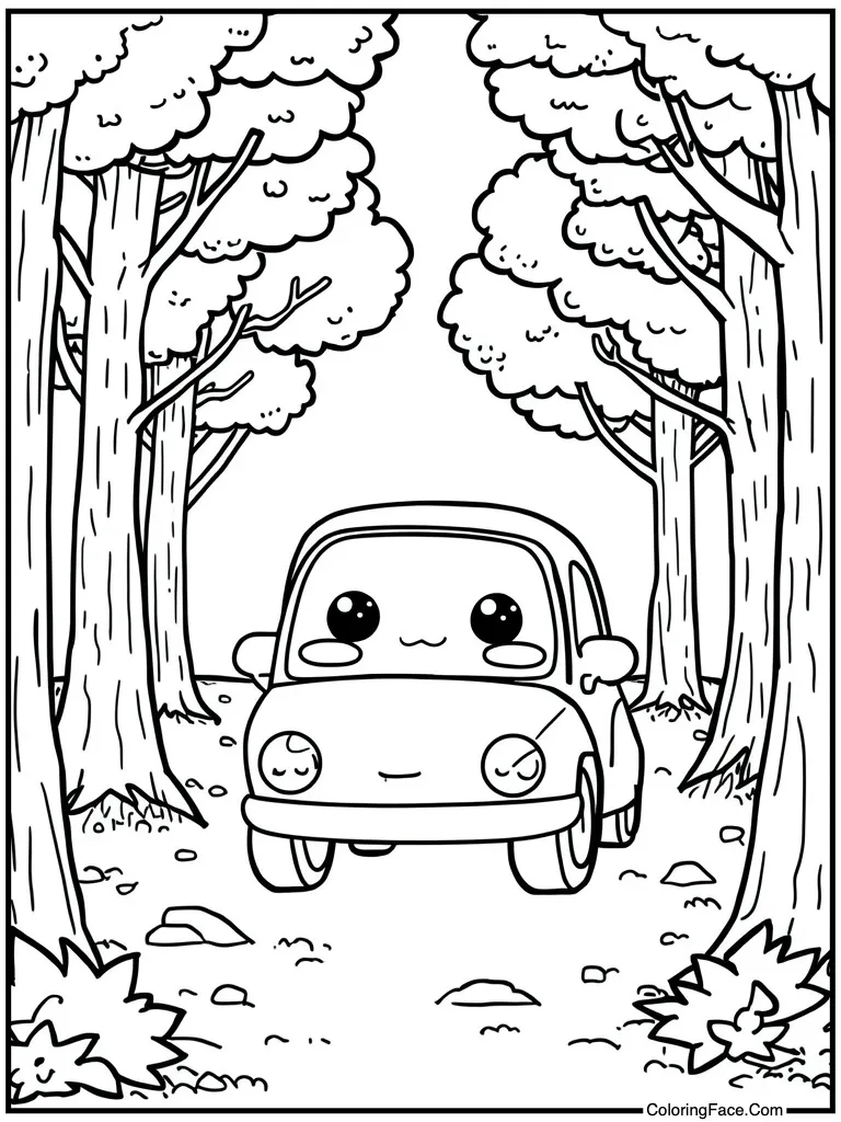 Kawaii vehicle blushing cheeks