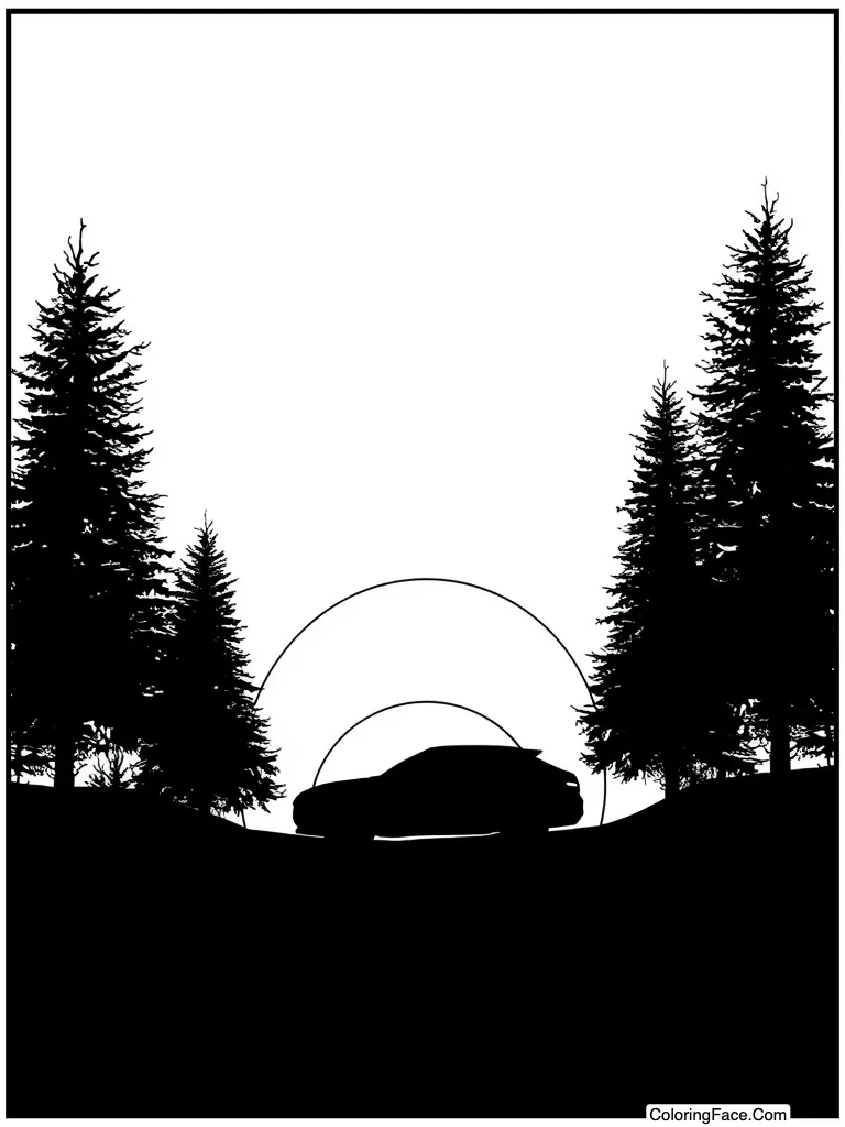 Silhouette against sunset sky