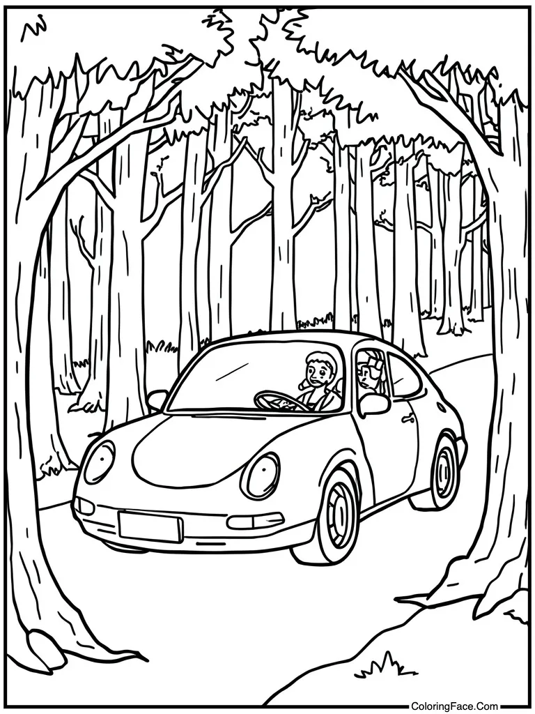 Driver waving out window