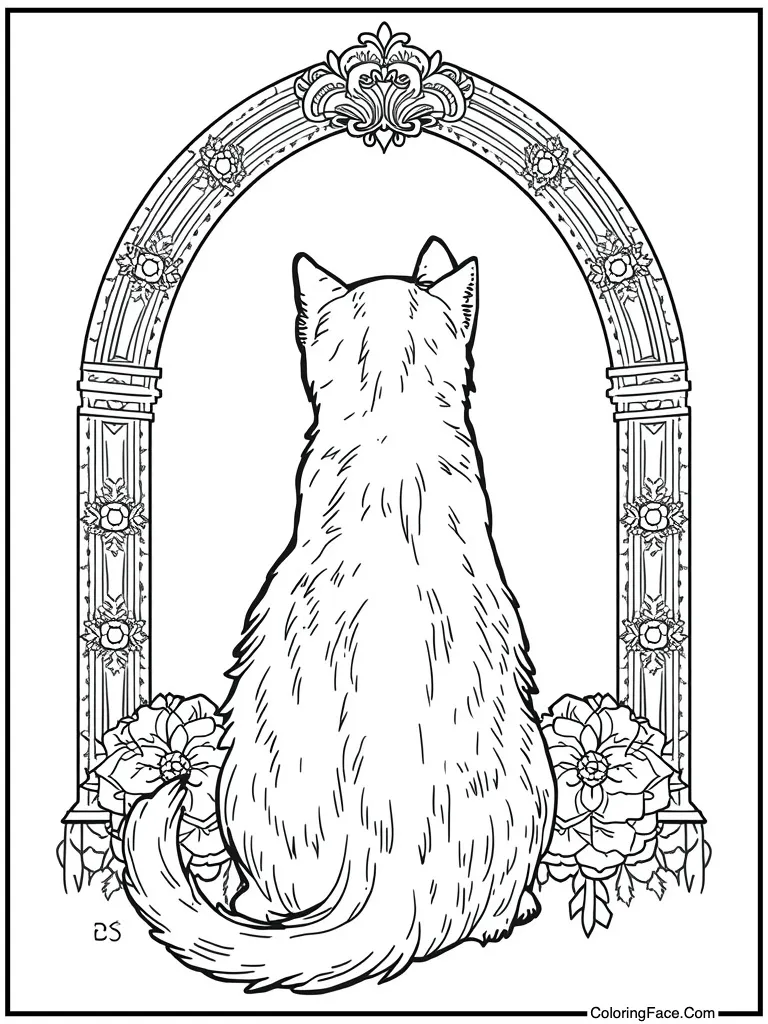 Arching back in fear