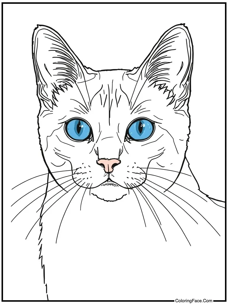 Siamese breed blue eyes