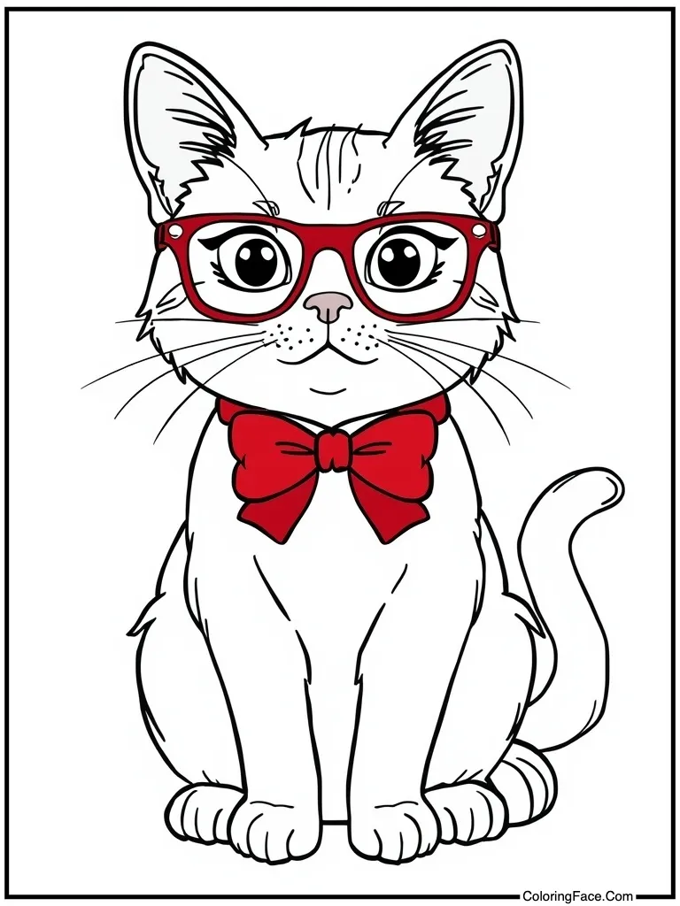 Cat Coloring Pages For Adults