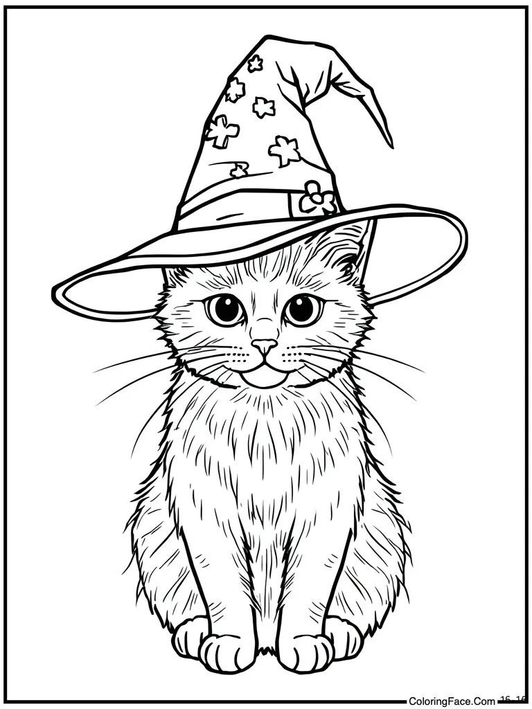 Wearing a wizard hat