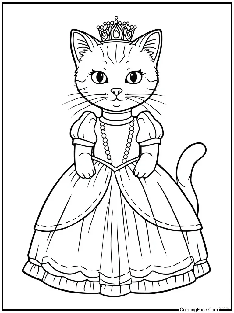 Dressed as a princess