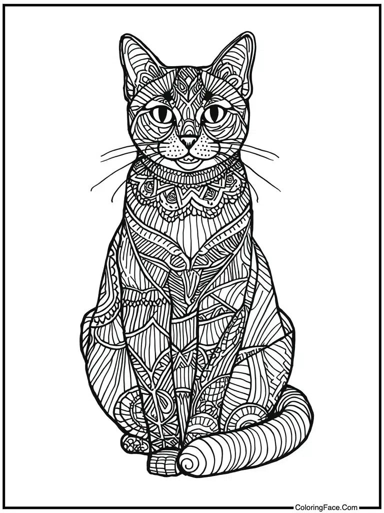 Zentangle ink doodle art