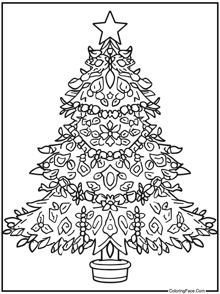 Christmas tree and ornament