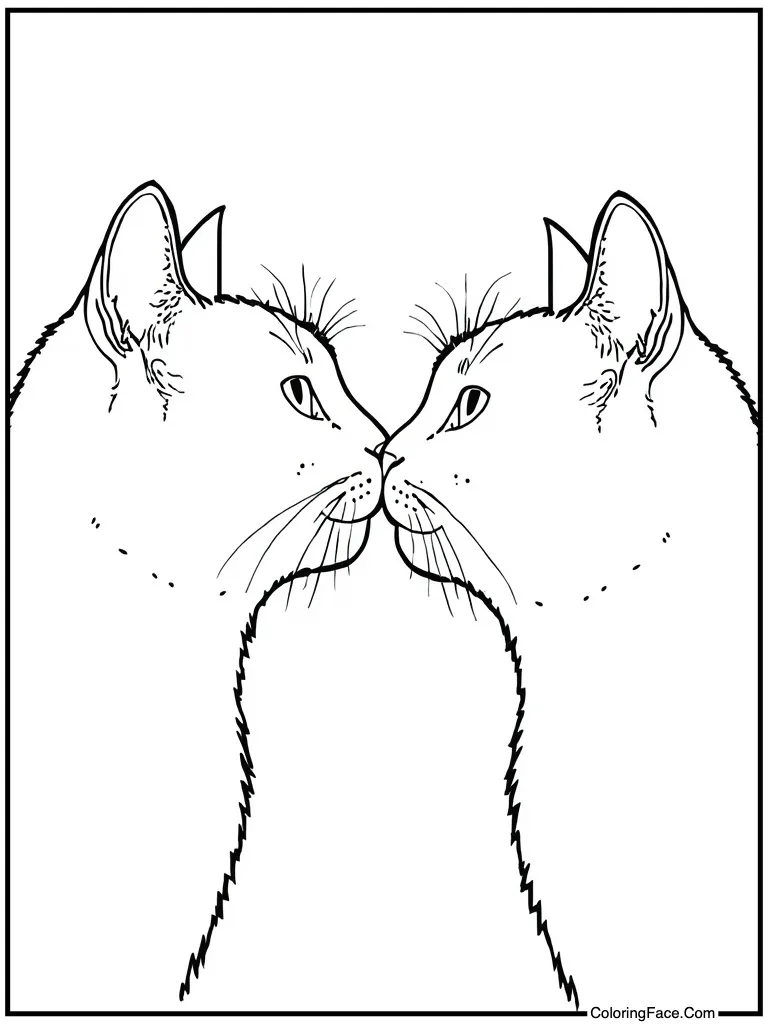 Two friends touching noses