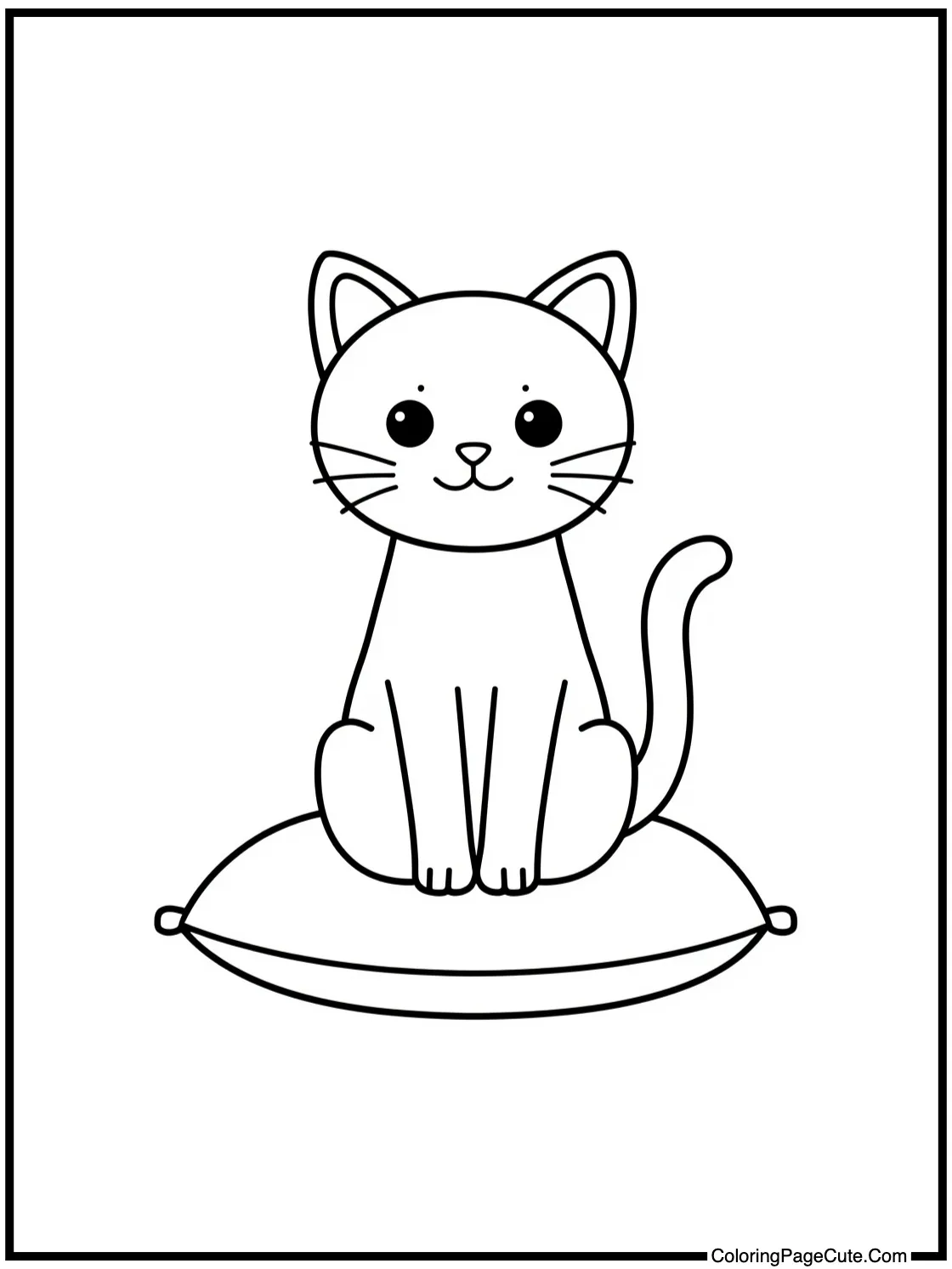 sitting on a cushion