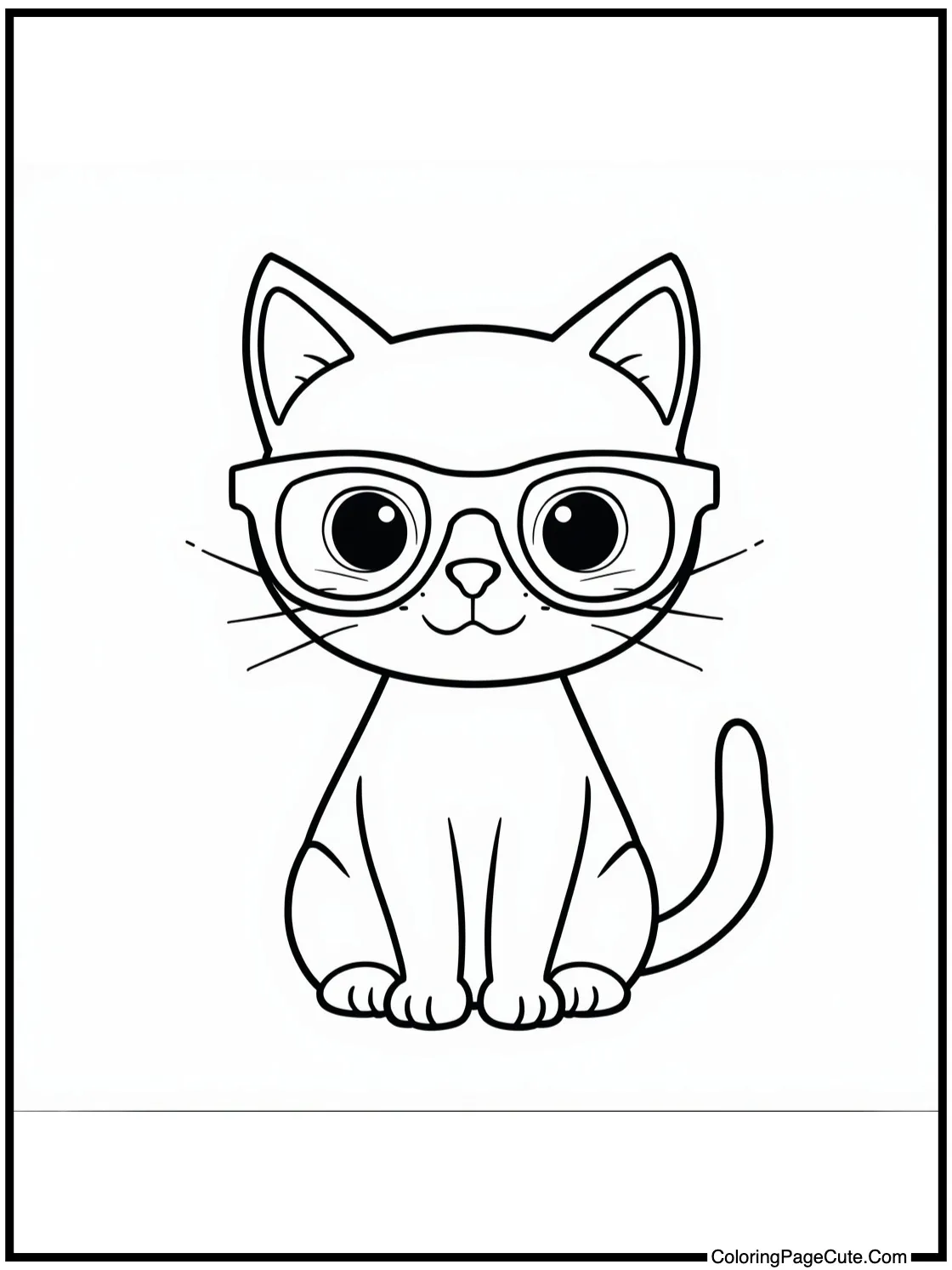 wearing tiny glasses