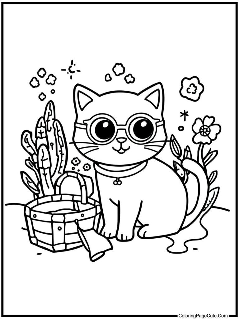Cat coloring pages