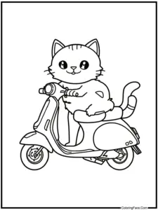 Cat coloring pages