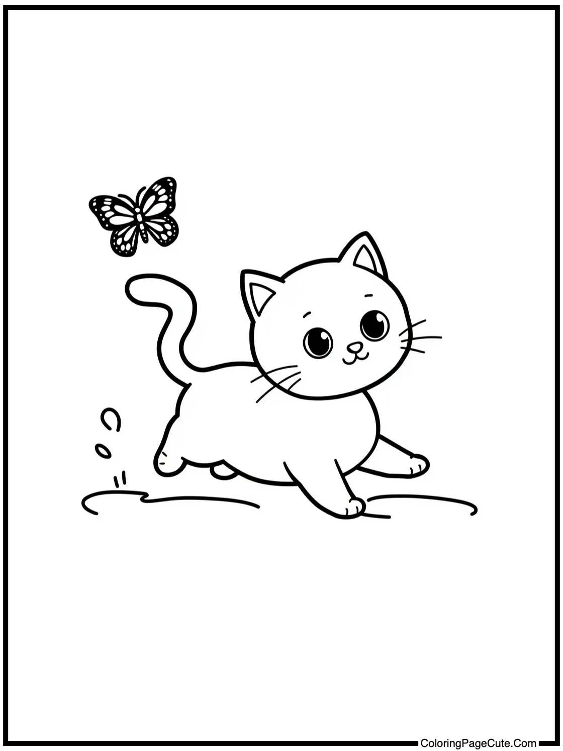 chasing a butterfly