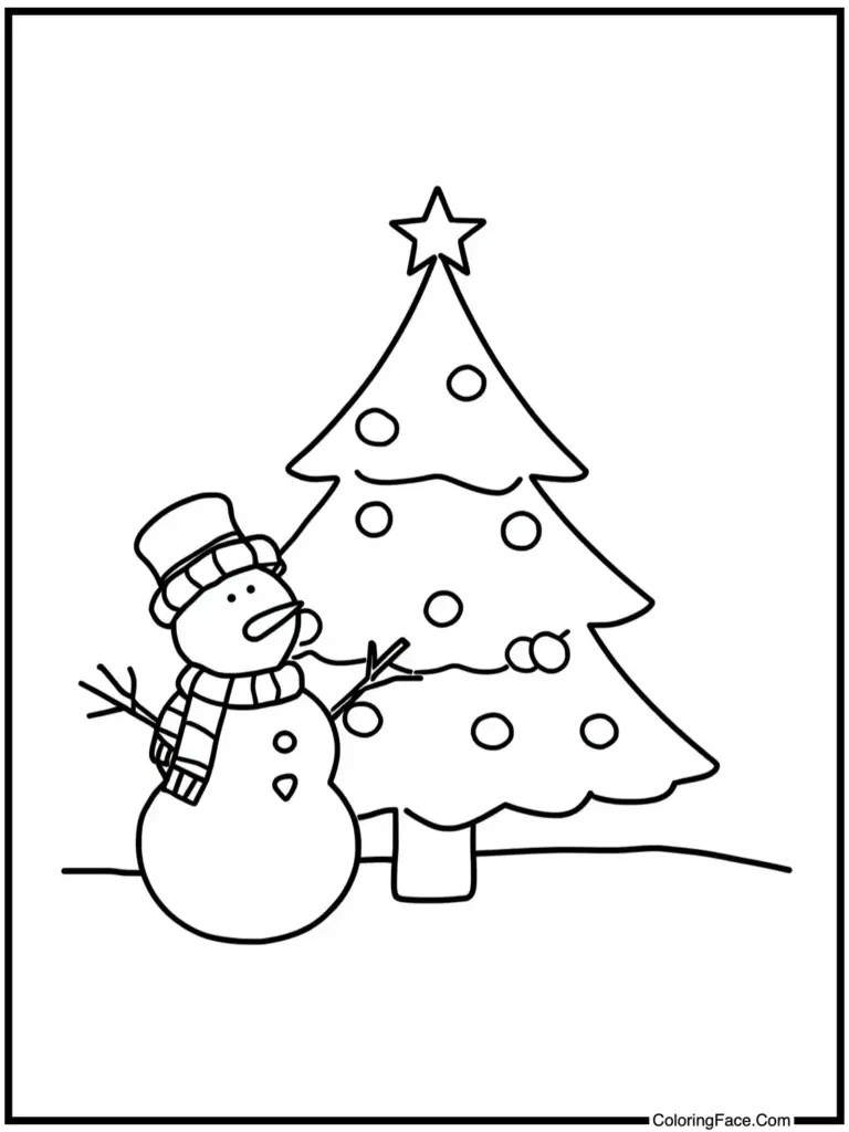 Christmas tree Coloring Page