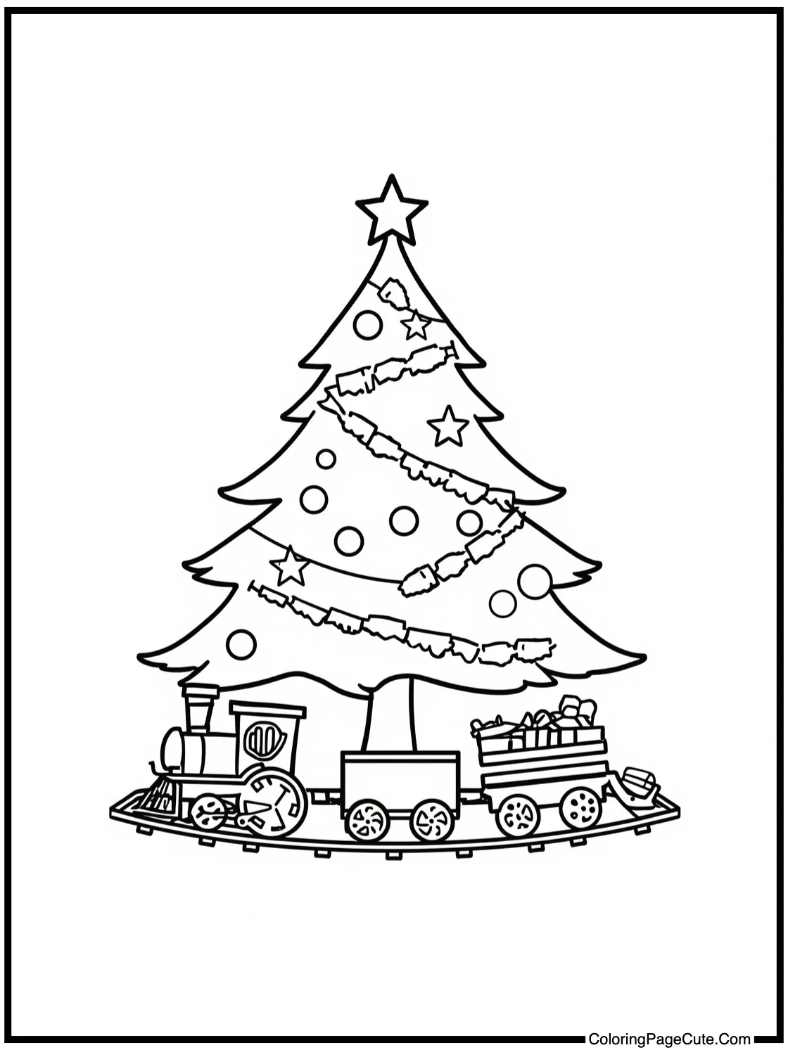 With a Toy Train Underneath