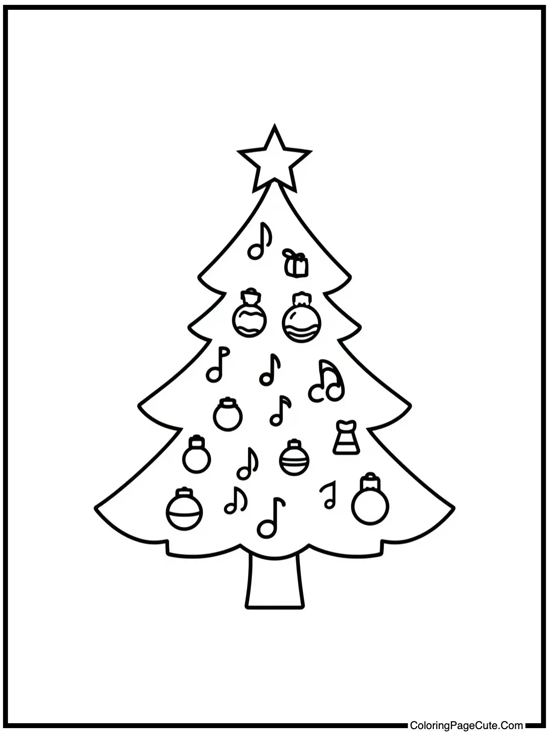 With Musical Note Ornaments