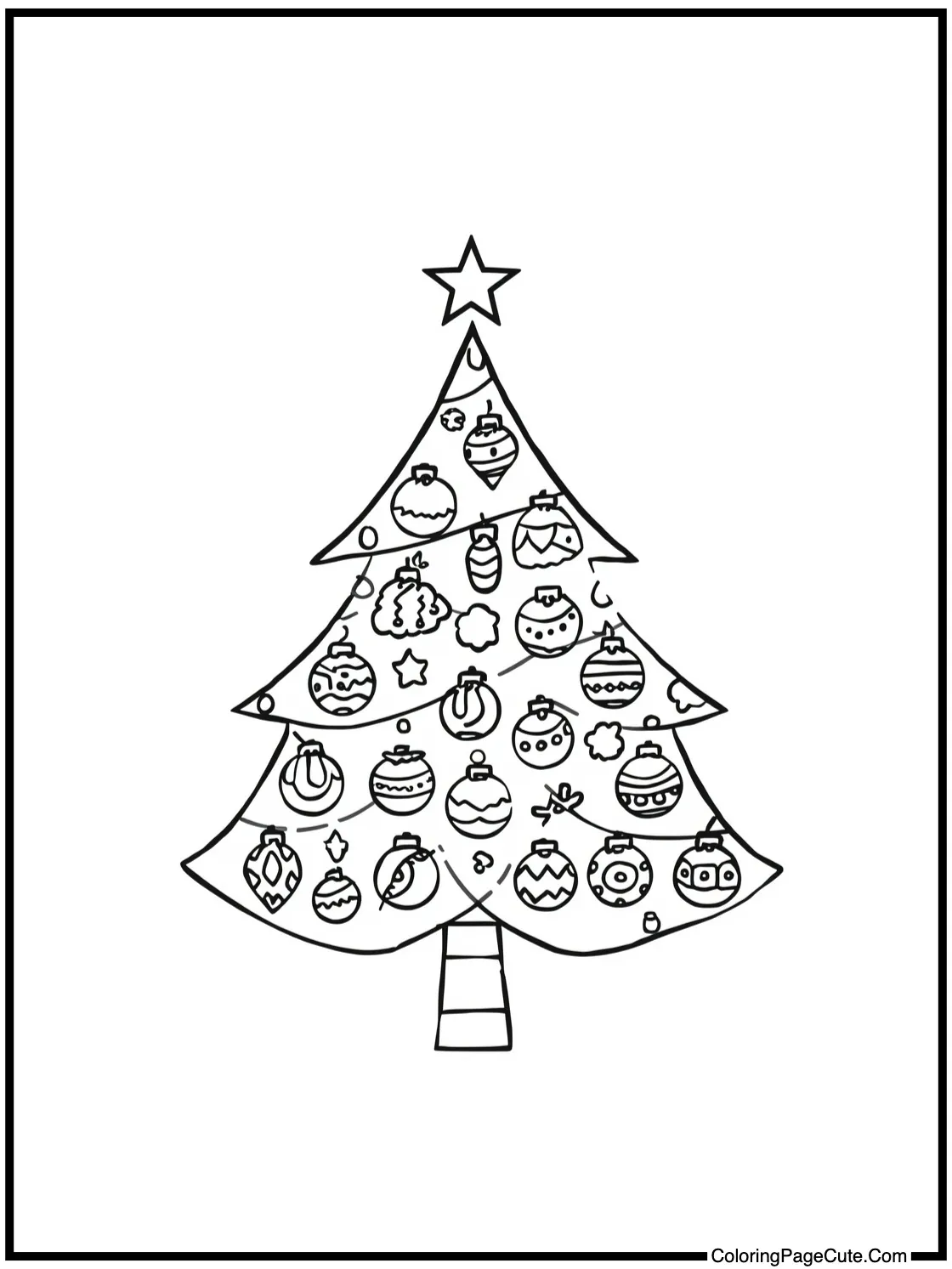 A Tree made of Ornaments