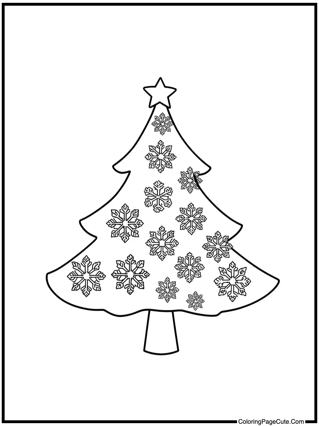 A Tree made of Snowflakes