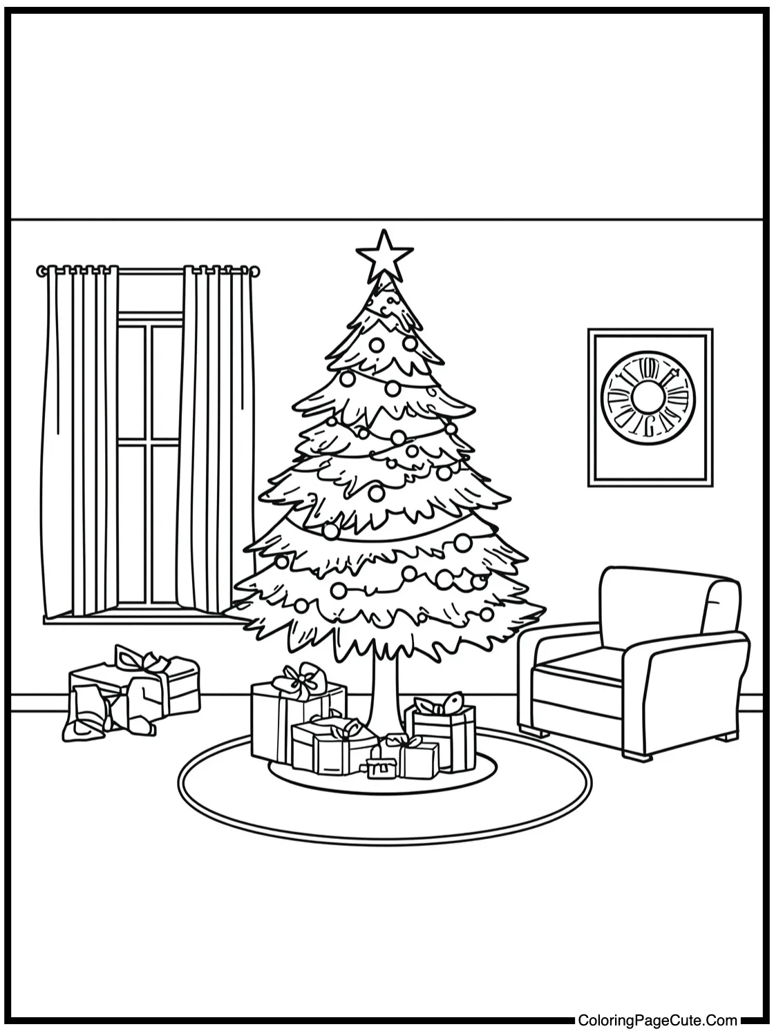 Tree in a Living Room