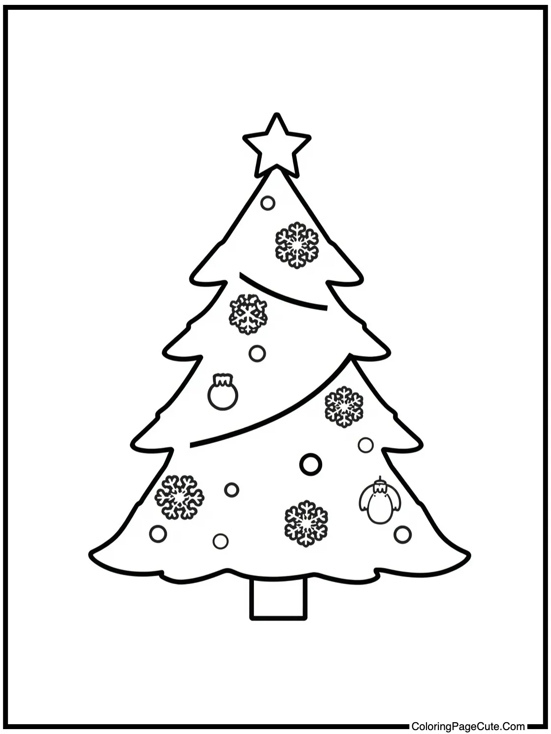 With Snowflake Ornaments