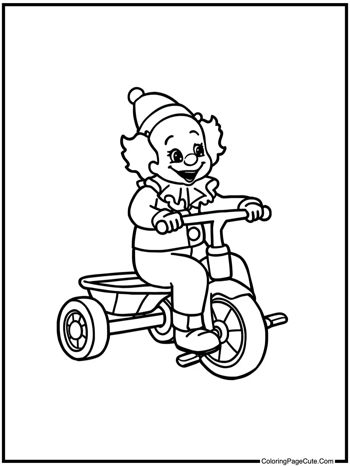  on a child's tricycle