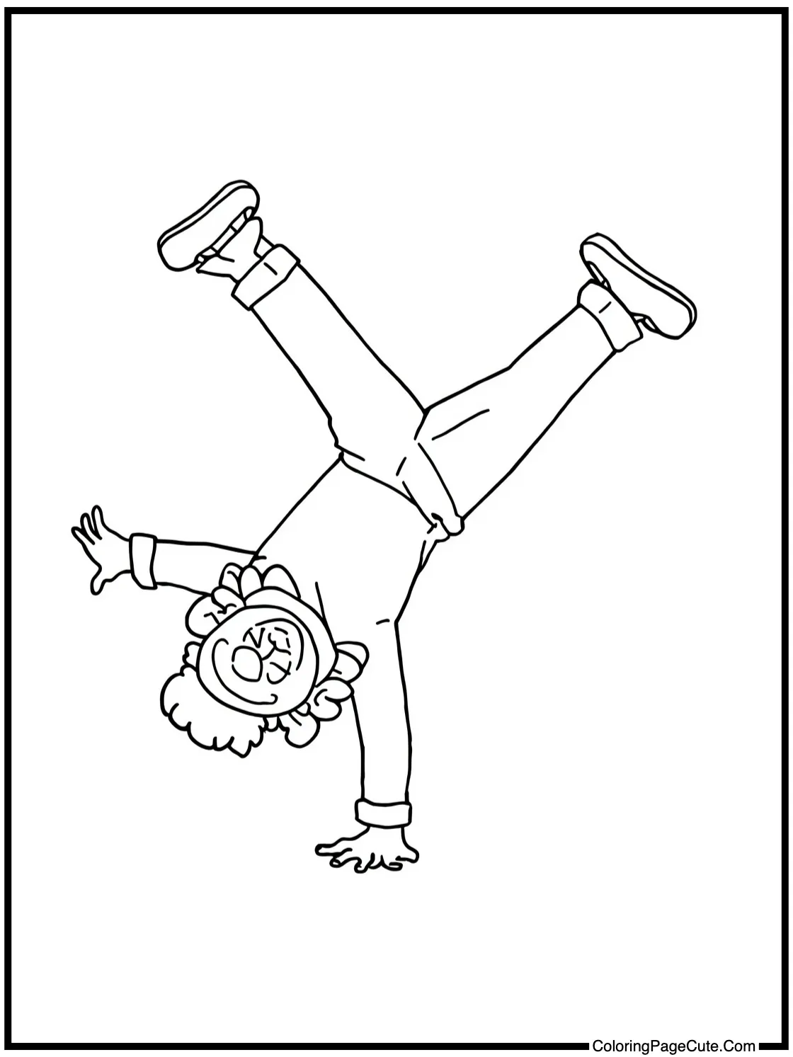  doing a joyful cartwheel