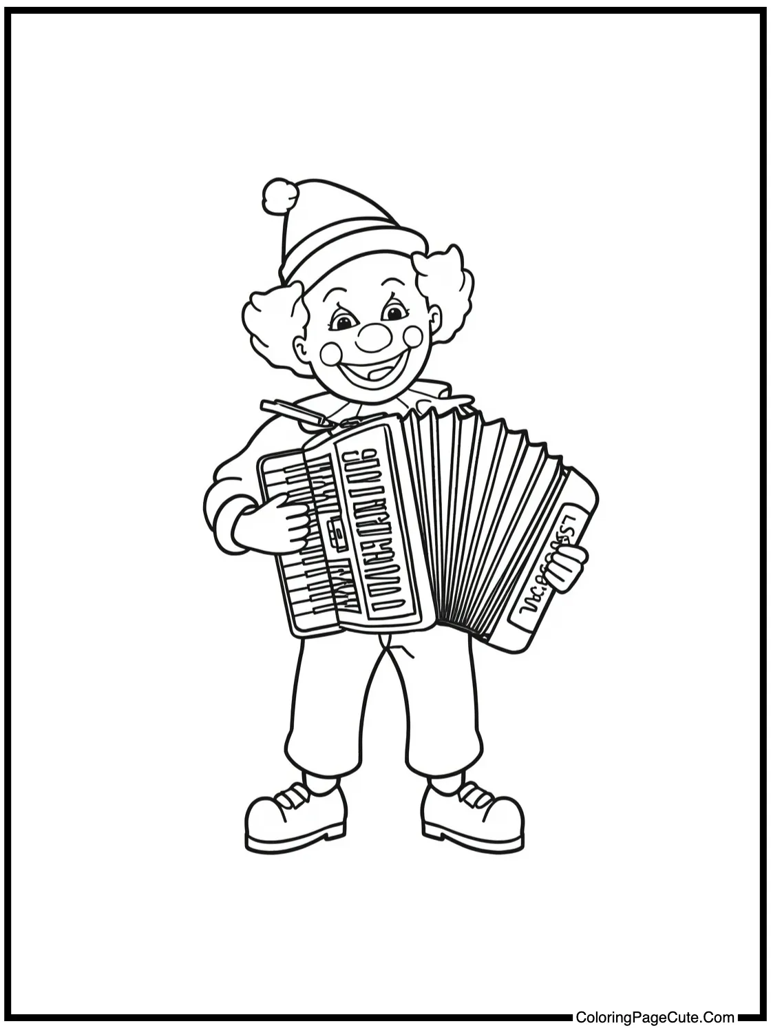  playing an accordion