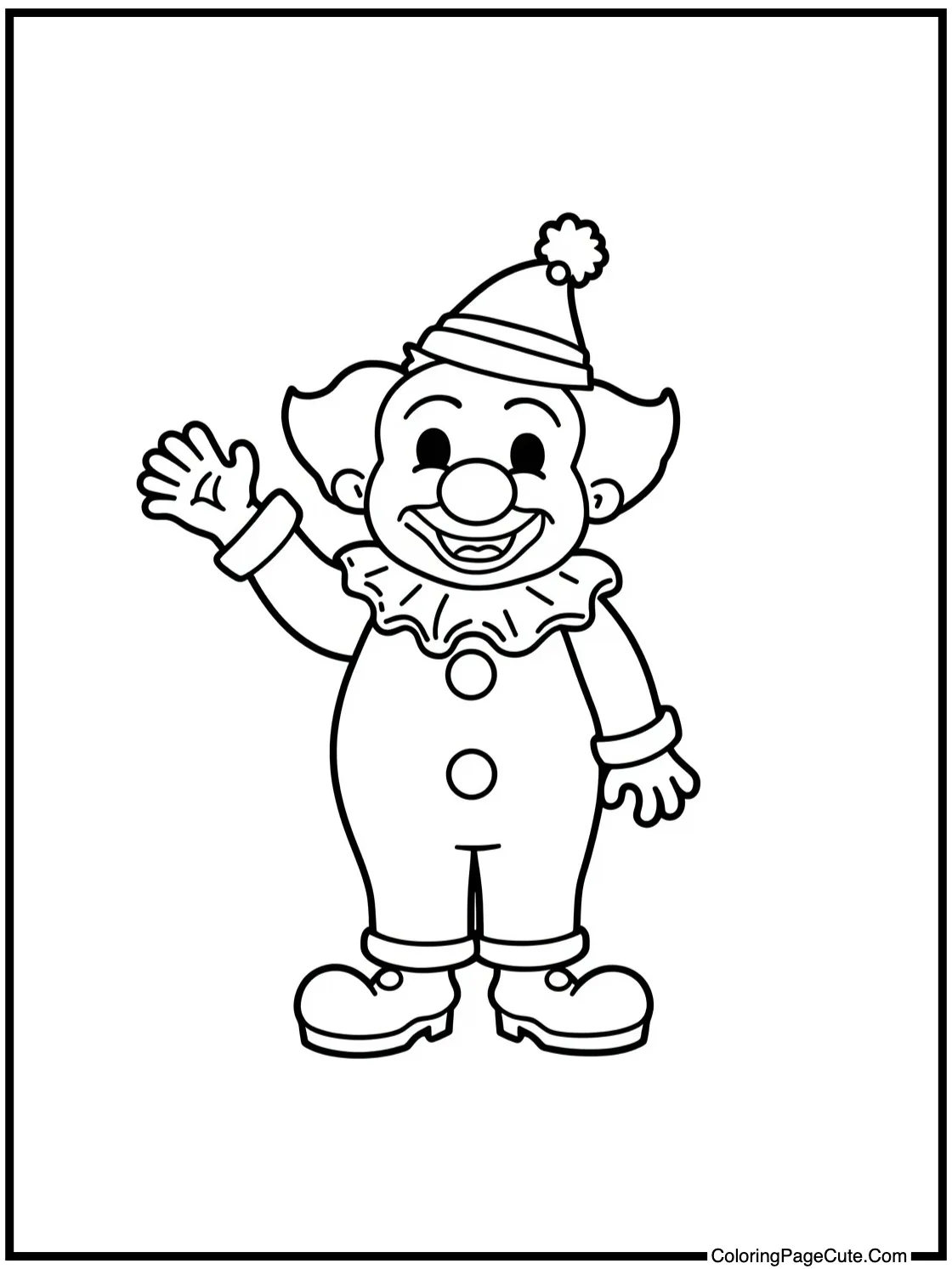  waving a friendly hello