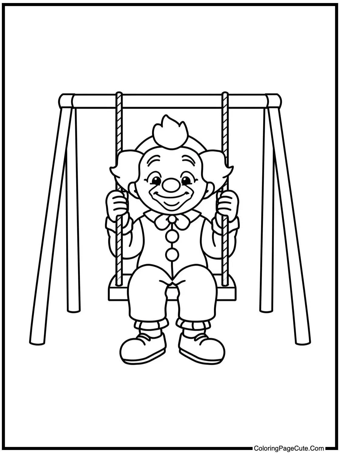  on a playground swing