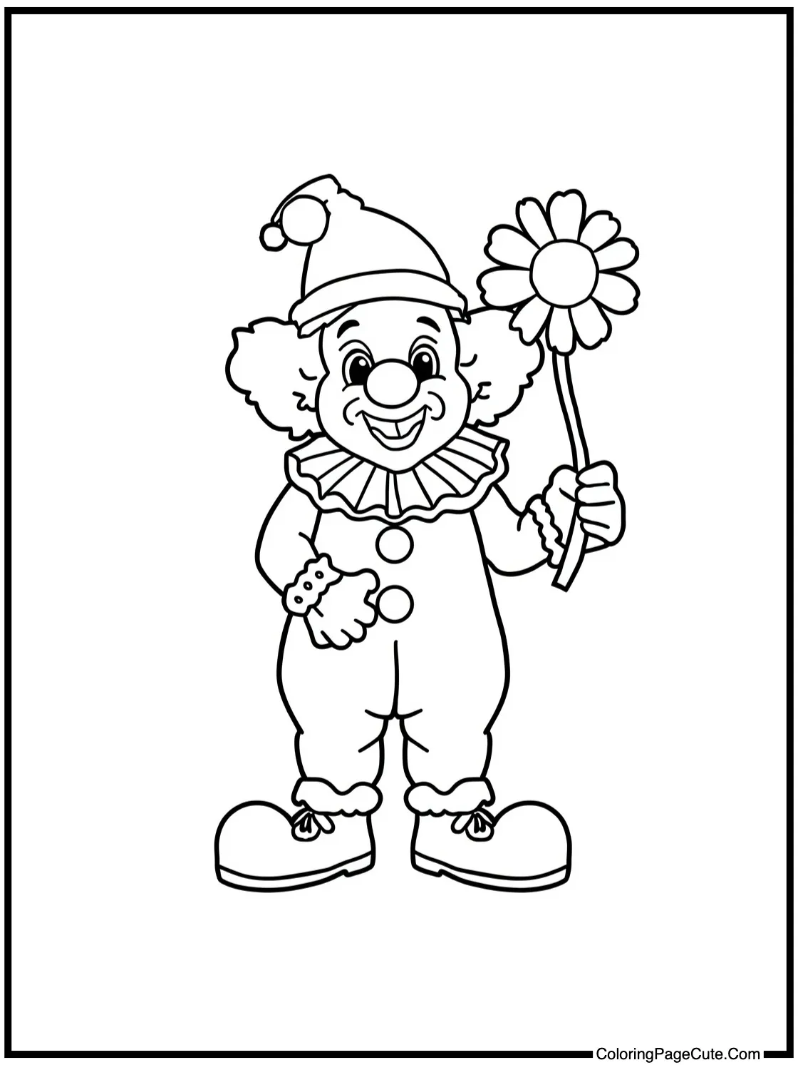  holding a giant flower