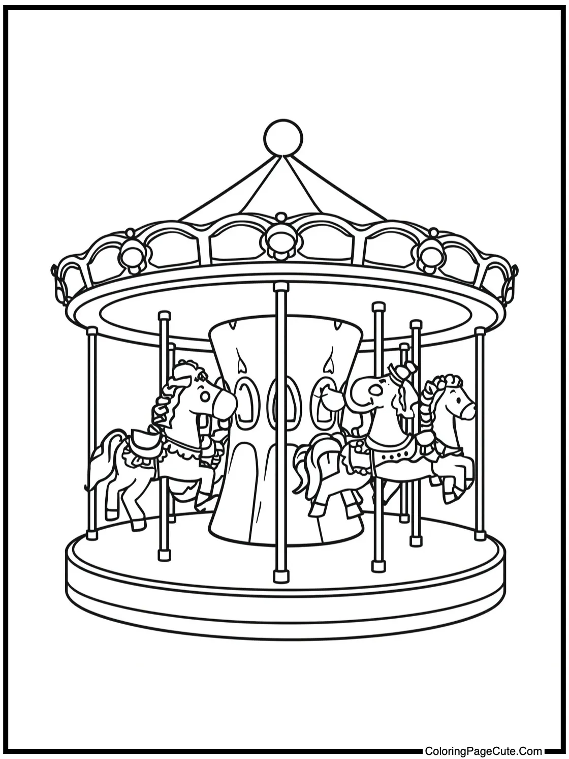  on a fun carousel