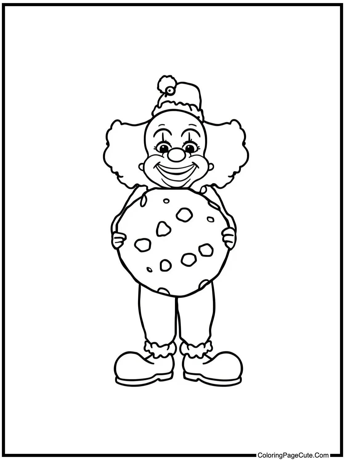  holding a big cookie