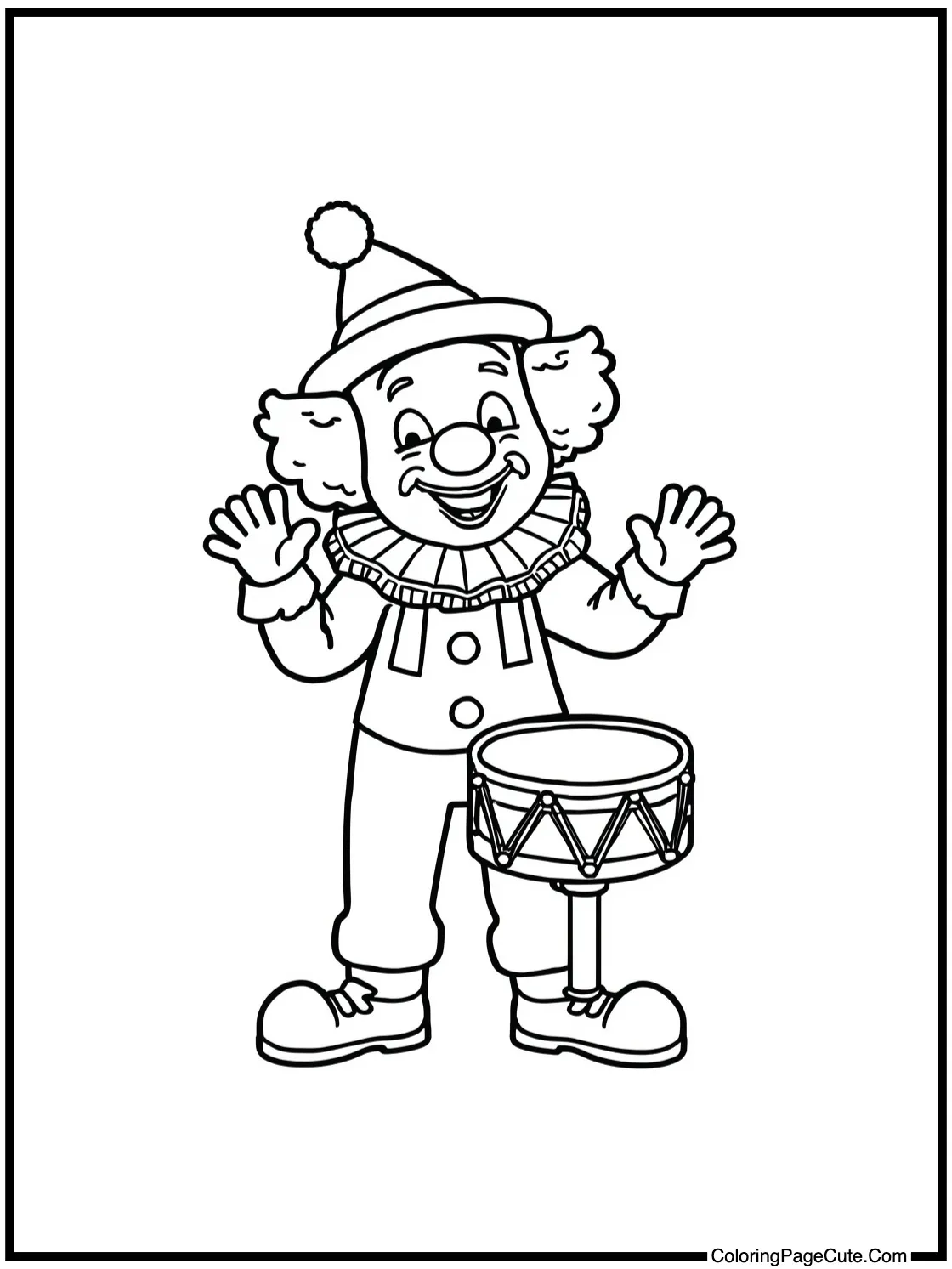  playing a tambourine