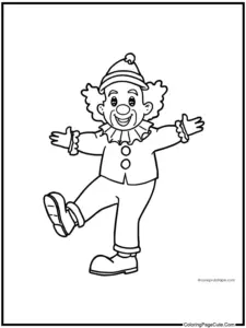 Clown Kleurplaat Coloring Pages
