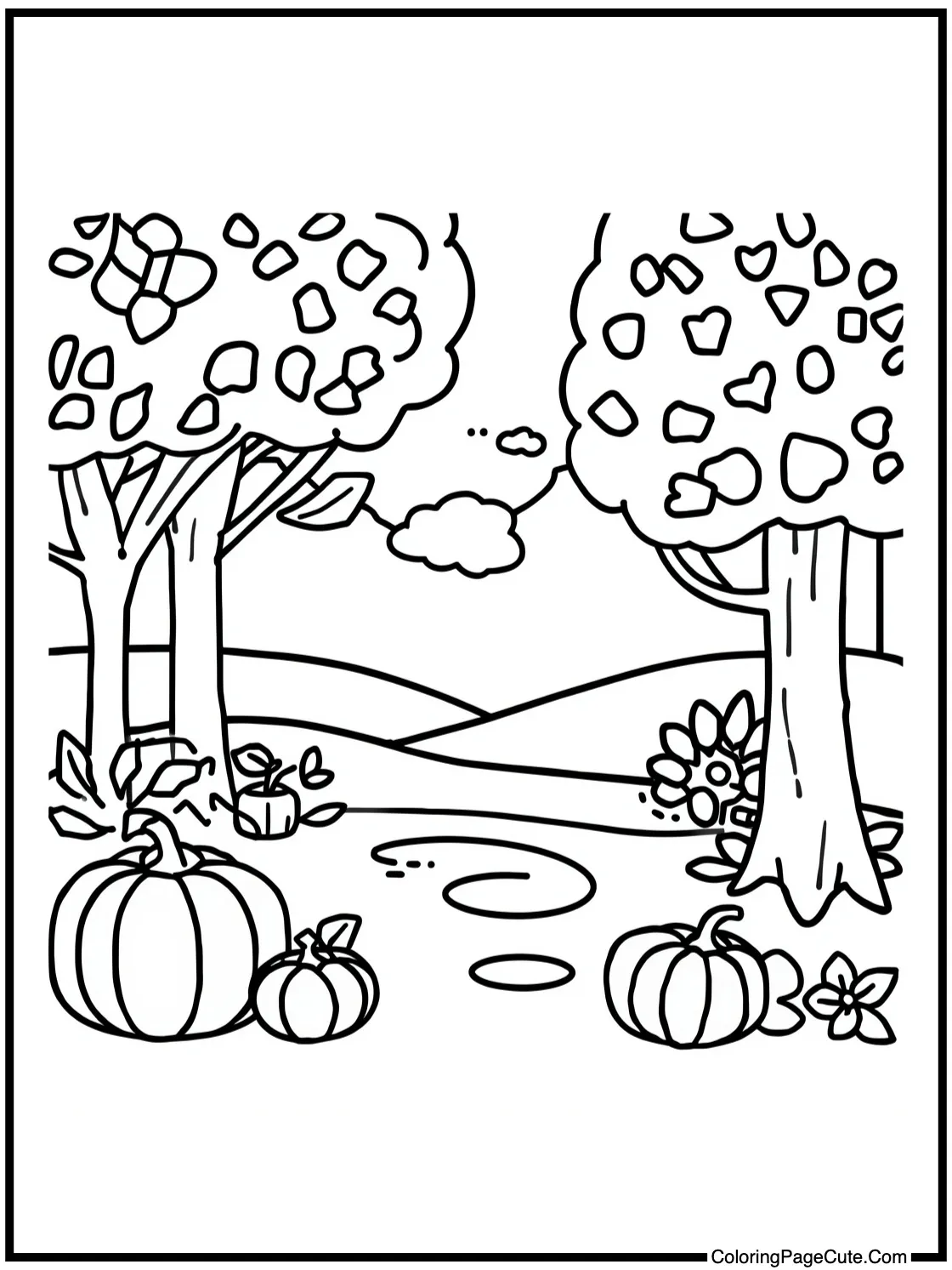 Autumn Scene (Leaves)