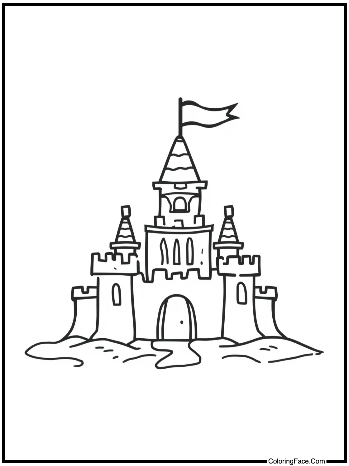 building sandcastles