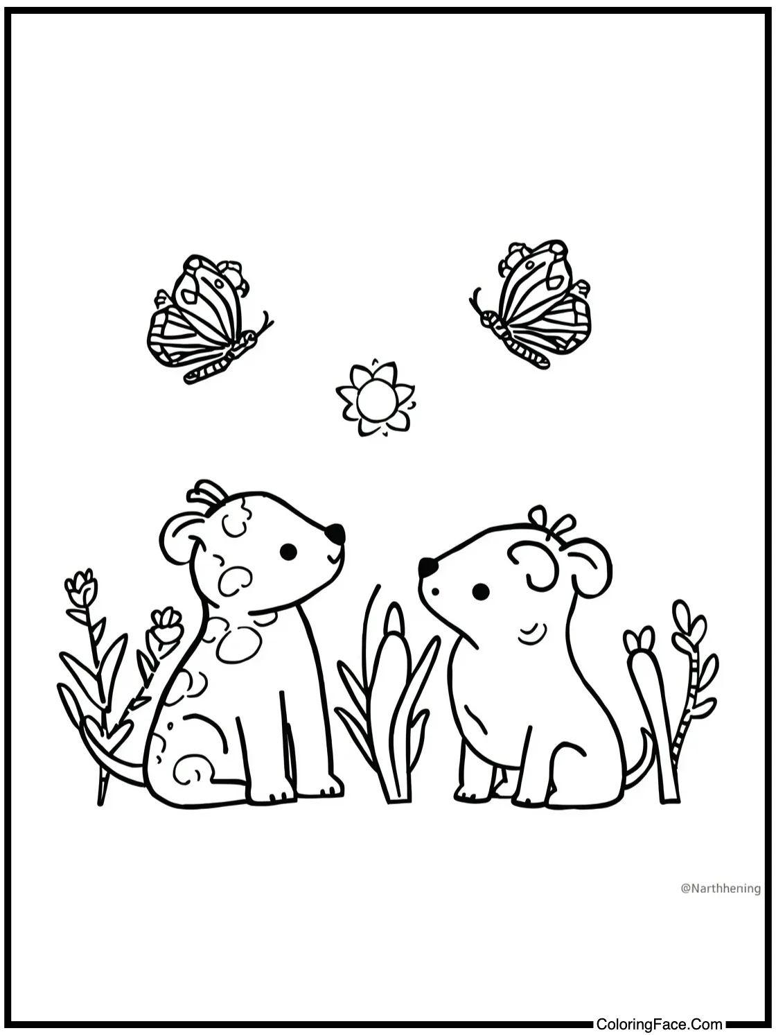 watching butterflies