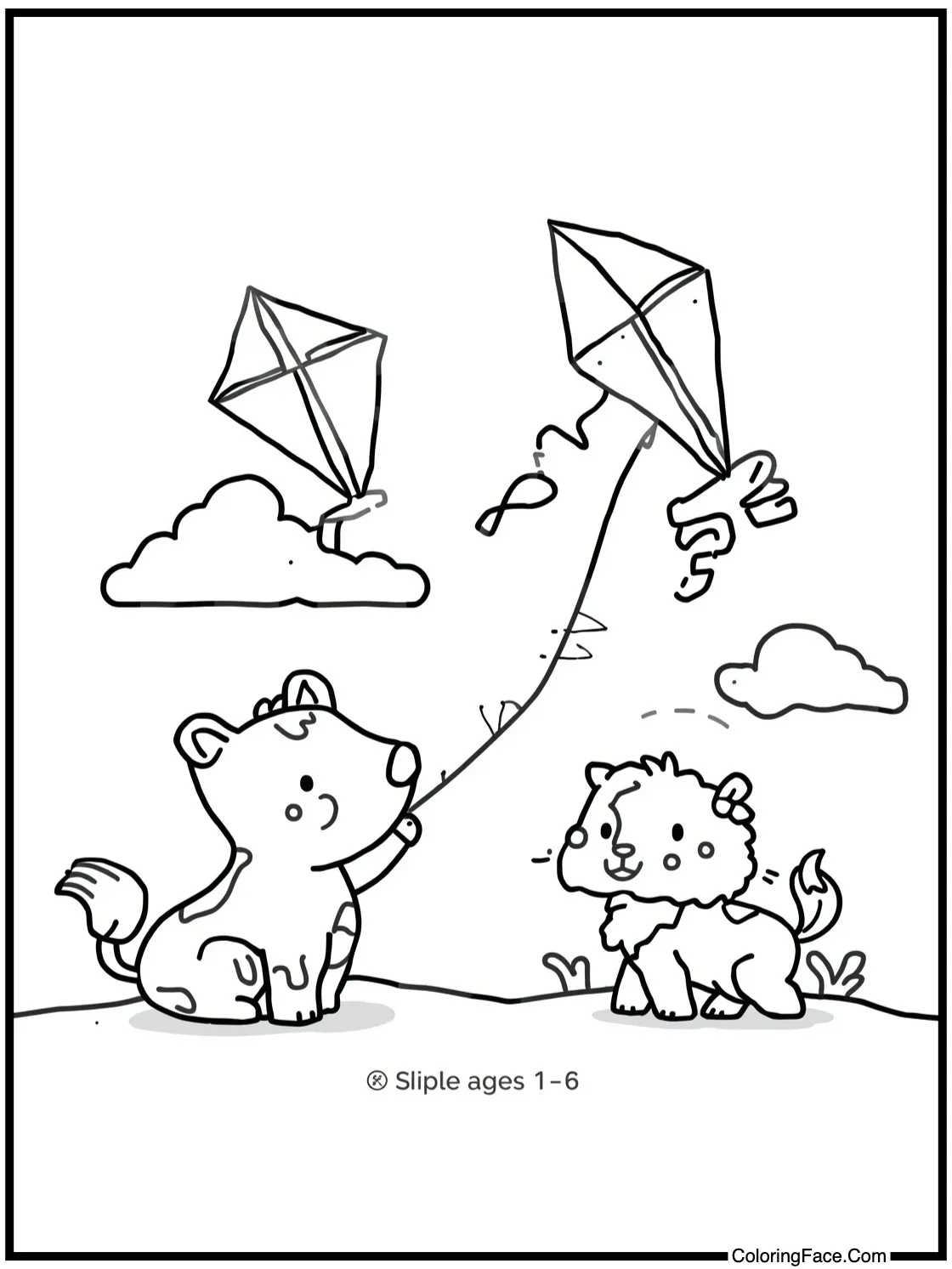 flying a kite